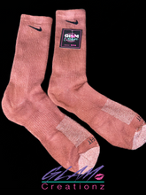 Load image into Gallery viewer, Glam (Inspired) Merch™ - Brown Tie-Dye Nike Socks
