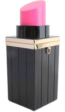 Load image into Gallery viewer, Glam (Inspired) Merch™ - Black w/Pink Lipstick Purse
