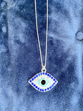 Load image into Gallery viewer, Blinged Evil Eye Necklace
